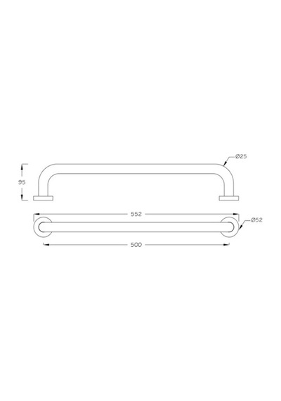 Kitaro 50cm 25ø Küvet Tutamağı Çok Renkli