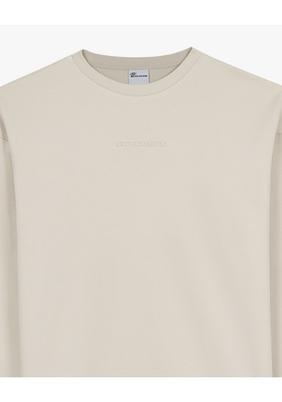 Skechers M Essential Crewneck Sweatshirt Erkek Gri Sweatshirt S2610015-1457