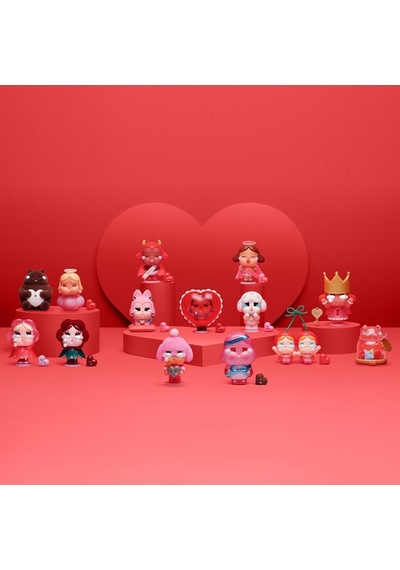 Pop Mart Crybaby Crying For Love Serisi, Tam Set Koleksiyon Figürleri, Aksiyon Figürler Karakter Figürü