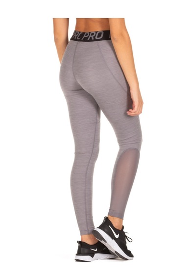 Pro Tayt 365 Dri-fit Training File Panelli Bel Toparlayıcı Kadın Spor Tayt Tight Gri