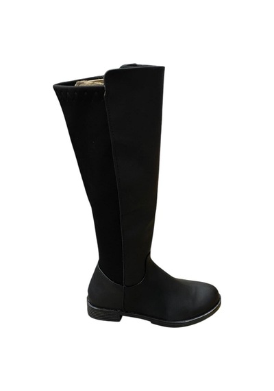 Miçe Shoes Kadın Kalın Kısa Topuklu Çizme Siyah - 676258804 Siyah