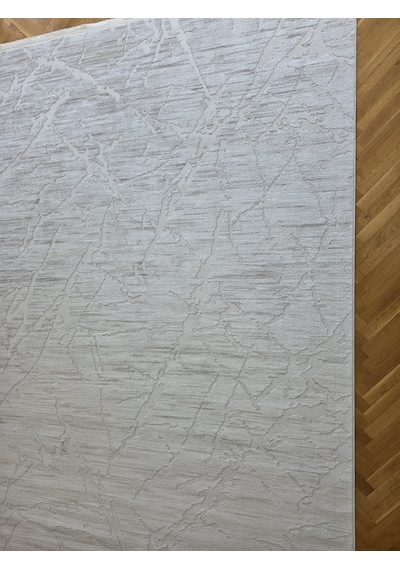 Elvey Home London Krem Bej Dekoratif Bambu Akrilik Yumuşak Modern Özel Ölçü Koridor Oturma Çocuk Odası Halısı 002-krem/bej