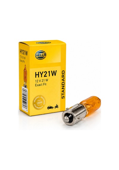 Hy21w 12v 21w Bay9s Turuncu Sinyal Ampulü Tekli  Ece Onaylı