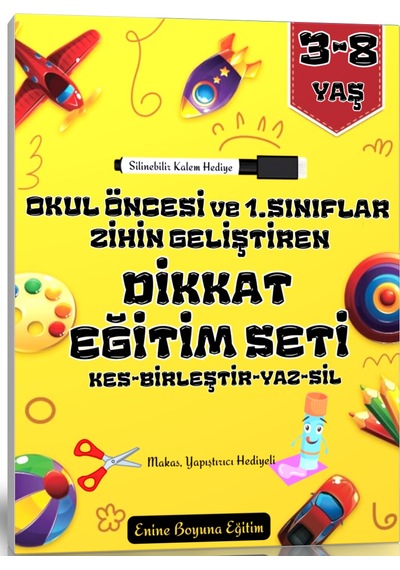 Zihin Geliştiren Dikkat Eğitim Seti Okul Öncesi Ve 1. Sınıflar İ