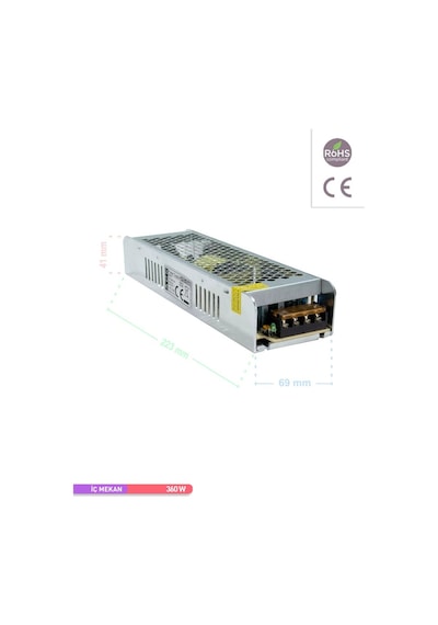 ACK LED Trafosu 30 Amper 360W