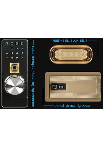 İnsafe ISC100A6 Special Edition Mega Büyük Boy Çelik Para Kasası - Değerli Eşya ve Mücevher Kasası