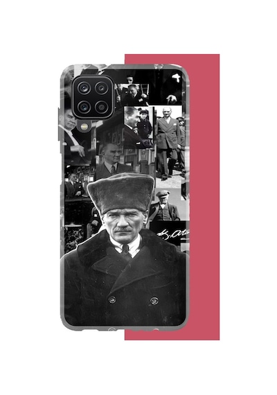 Samsung Galaxy A22-m22-m32 Uyumlu Atatürk Kolaj 2.jpeg Baskılı Silikon Kılıf Renkli