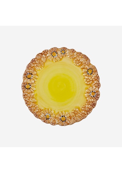 Edelweiss İtaly Sarı Seramik Kahvaltı Tabağı 22 Cm