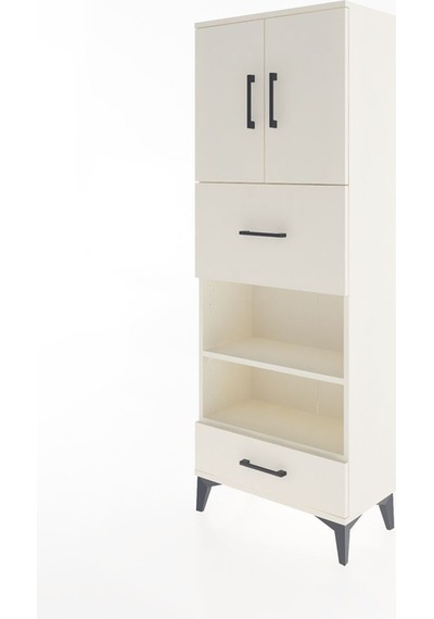 Arges Dolap 4 Raflı 2 Çekmeceli 2 Kapaklı 60x30x163 Aytaşı-aytaşı Aytası