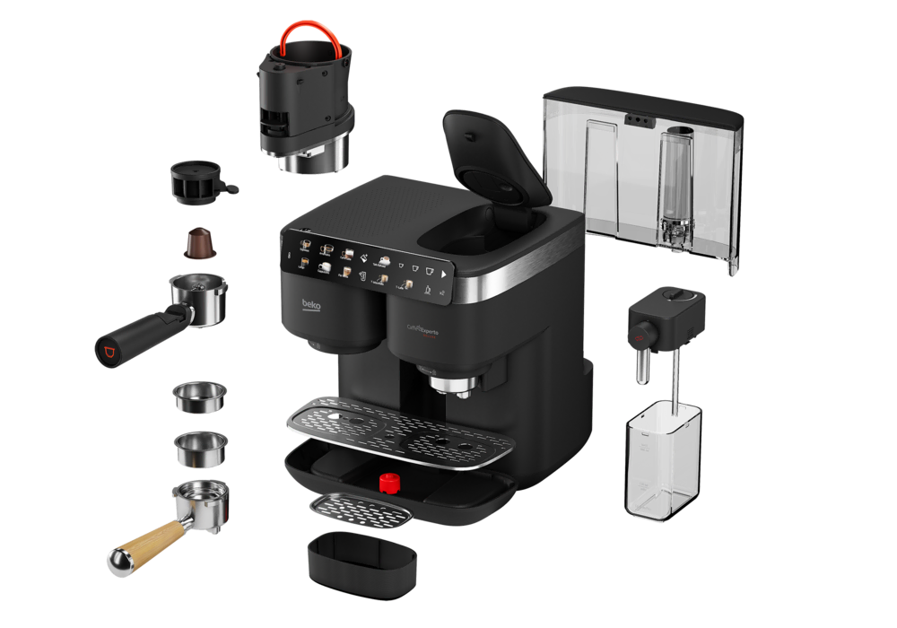 Beko Tem 8690 Caffe Experto Deluxe Türk Kahvesi Makinesi & Yarı Otomatik Espresso Makinesi