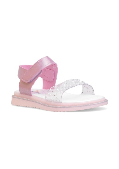Elit Şa-f-036-25y Filet Kız Çocuk Düz Sandalet Pembe Pembe