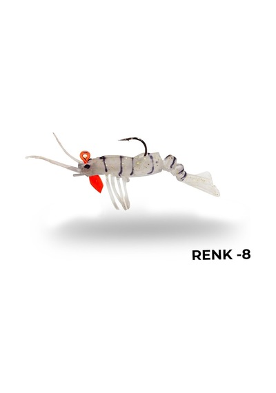Avlivari 3D Shrimp 6Gr 7.62Cm Zıplatmalı Silikon Karides