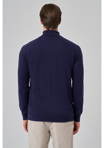 Morven Erkek Marine Trend Core Spun Balıkçı Yaka Dynamic Fit Rahat Kesim Triko 26kc017010210 Marine Marine