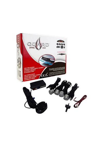 Oto Araç Geri Park Sensörü 12v Bi Bi Led Ses İkazlı 4 Gözlü 22mm Gri Ps.bz.003.01 1 Adet