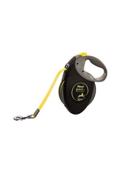 Flexi New Giant Neon Otomatik Sarı Şerit Köpek Gezdirme Tasması Large 10 Metre Sarı