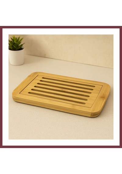 Storeşahin Bambu Kesim Panosu 21x36 Cm Hazneli, Izgaralı Shn0720