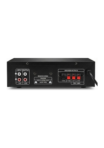 Rose Fr-9301 80 Watt 2 Zone Trafolu Mağaza Anfisi Ekolu 2 Mikrofon Girişli Mp3, Bluetooth, Sd Kart, Kumandalı