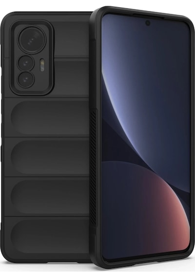 Ilkeshop Newface Xiaomi Mi 12 Lite Kılıf Optimum Silikon - Siyah Sıyah