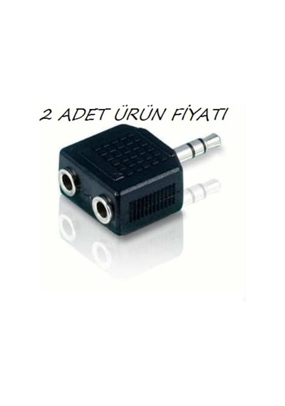 Stereo Çoklayici 1 Erkek 3.5 Mm 2 Dişi 3.5 Mm Kulaklık Çoğaltıcı 1