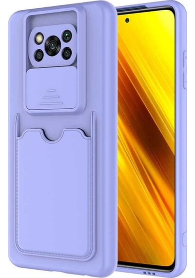 Xiaomi Poco X3 Kılıf Zore Kartix Kapak Lila