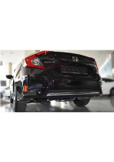 Honda Civic Fc5 Arka Tampon Alt Çıta Kaplaması Krom-Siyah-Karbon Karbon