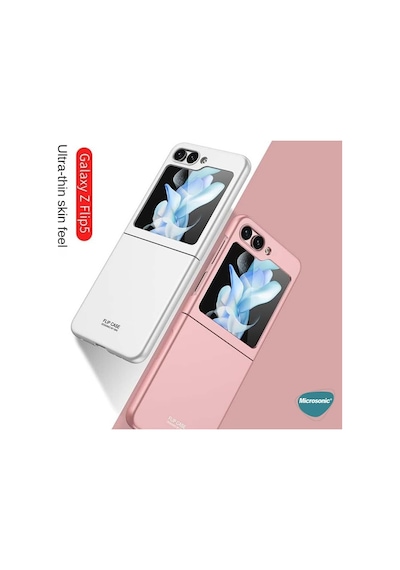 Microsonic Samsung Galaxy Uyumlu Z Flip 5 Kılıf Shape Hard Cover Siyah