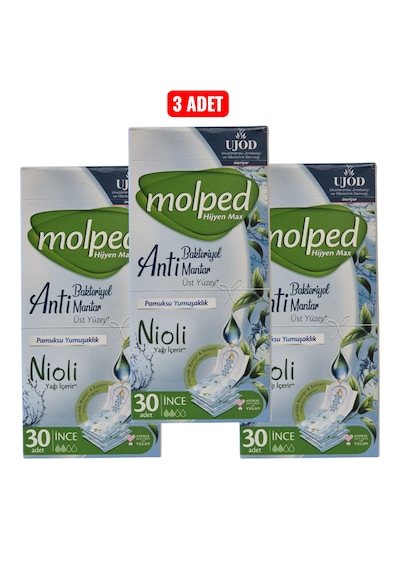 Molped Nioli Hijyen Max İnce Günlük Ped 30'lu