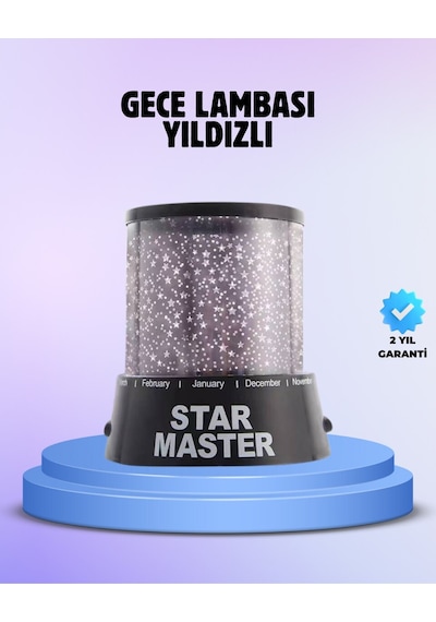 Odayı Yıldızlarla Dolduran Galaxy Efektli Led Projektör Işık Mh-hs0284-2293 Siyah