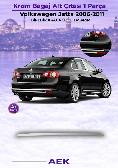 Vw Jetta Bagaj Alt Çıtası 2006-2011 Paslanmaz Çelik