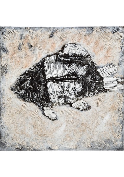 Fossıl Fısh Yağlıboya Tablo 100x100cm