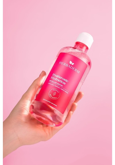 Herbaderm Hyaluronic Hydration Yoğun Nemlendirici Micellar Makyaj Temizleme Suyu 500 ML