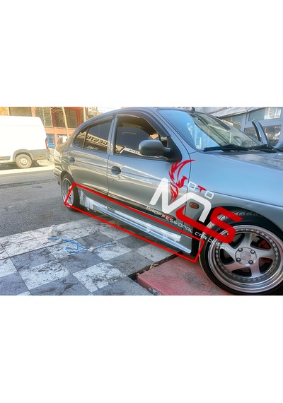 Renault Megane 1 Custom Marşpiyel Sağ Sol Takım Fiberglass Boyasız