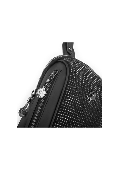 Nas Bag Bel Ve Body Bag Siyah Taşlı Siyah