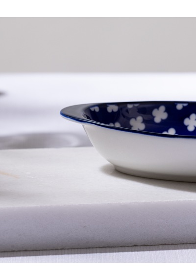 Madame Coco Reve Bleu Raye Oval Tabak - 19 Cm - Mavi/beyaz 8684427225271 Çok Renkli