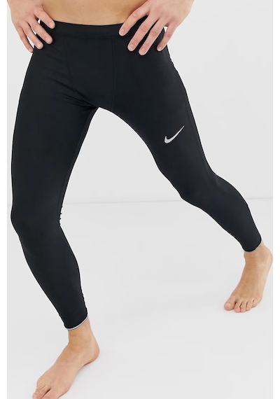 Nike Dri Fit Mobility Running Men' Tight Leggings Erkek Reflektörlü Koşu Tayt Siyah