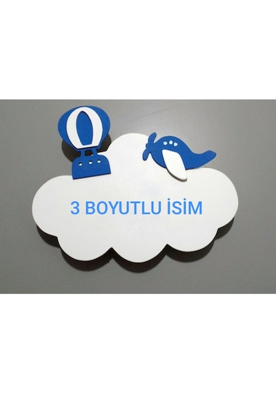Hdrlazerdizayn Ahşap Bulut Model Bebek Odası Duvar Ve Kapı Süsü