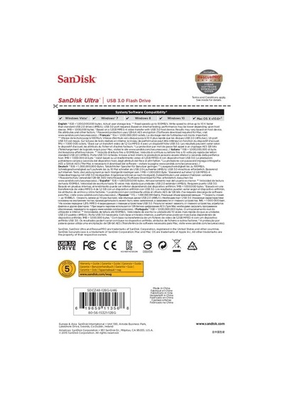 Sandısk Ultra Usb 3.0 128gb 619659113568