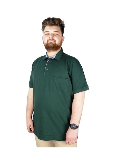 Mode Xl Erkek Tshirt Polo Yaka Cepli Klasik Pike 20552 Nefti 001