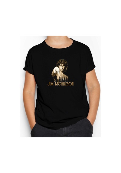Zepplin Giyim The Doors Jim Morrison Siyah Çocuk Tişört Siyah