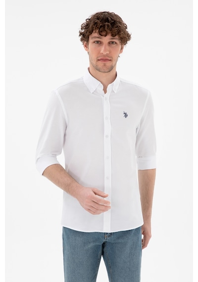 U.s. Polo Assn. Erkek Beyaz Gömlek Basic 50306338-vr013 Beyaz