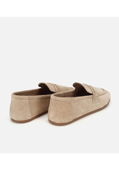 Hotiç Kadın Süet Deri Bej Yumuşak Dokulu Klasik Loafer 01ayh322270a310 01ayh322270a310