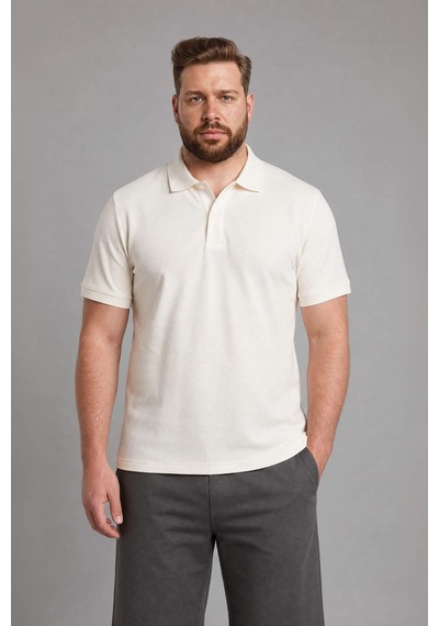 Defacto %100 Pamuk Polo Tişört H1650ax26spwt32 Beyaz-wt32