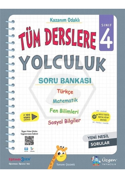 Üçgen 4.Sınıf Tüm Derslere Yolculuk Soru Bankası