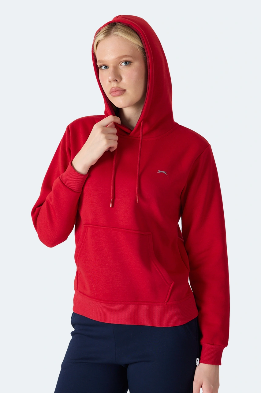 Slazenger Mısty I Kadın Kırmızı Sweatshirt Kırmızı