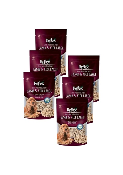 Semi Moist Kuzulu Ve Pirinçli Large Yarı Yumuşak Köpek Ödül Maması 150 Gr Altılı Paket