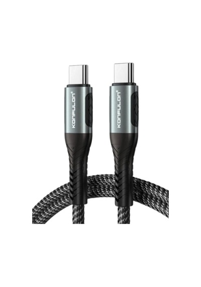 Konfulon Dc43 Type-c To Type-c 1m Örgü 60w Hızlı Şarj Kablo - Siyah