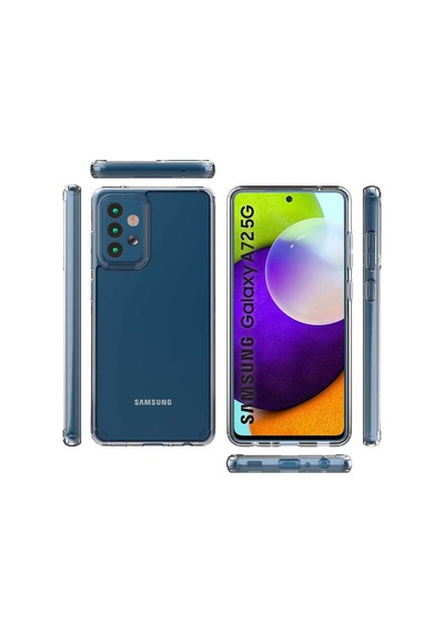 Samsung Uyumlu Galaxy A72 Kılıf Zore Coss Kapak Renksiz