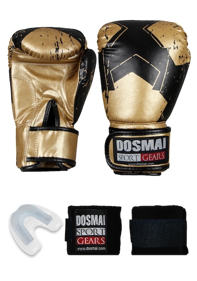 Dosmai Lykia Boks Eldiveni Boks Dişlik Boks Bandaj Set Altın 10oz Altın