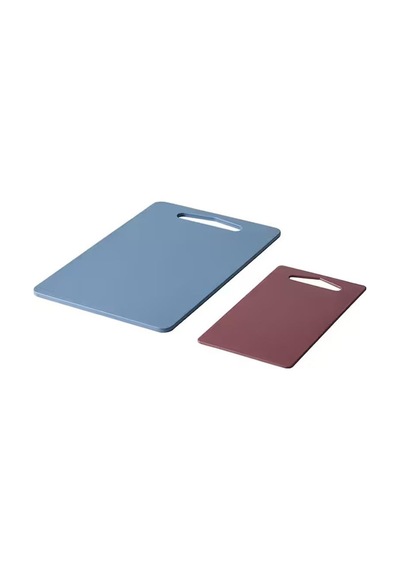 Ikea Bergtunga Kesme Tahtası Mavi-kırmızı 2 Parça 80556905
