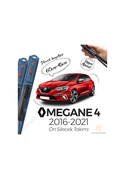 Renault Megane 4 Ön Silecek Takımı (2016-2020) RBW Hibrit